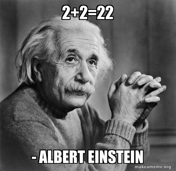 Serious Albert Einstein meme