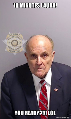 Rudy Giuliani Mugshot