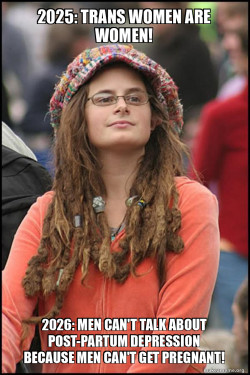 The Pink Klux Klan or Feminist Klux Klan need to make it make sense!