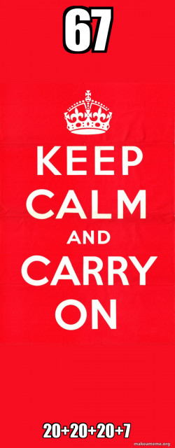 Keep Calm and Carry On