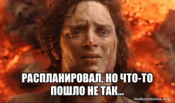 Frodo it's over it's done