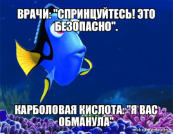 Dory from Nemo  (5 second memory)