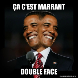 Two Faced Obama