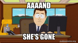 aaaand its gone