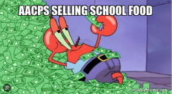 AACPS SELLING SCHOOL FOOD
