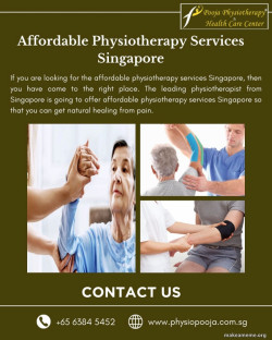 Affordable Physiotherapy Services Singapore

