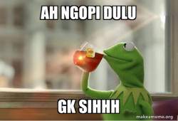 Kermit Drinking Tea