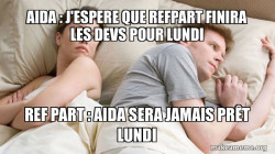 Couple thinking in bed