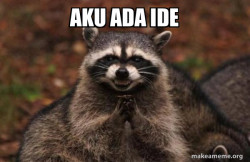 Evil Plotting Raccoon