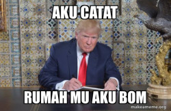 Donald Trump Writing Speech