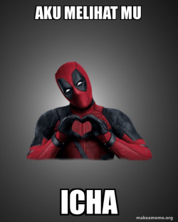 Deadpool Heart Hands
