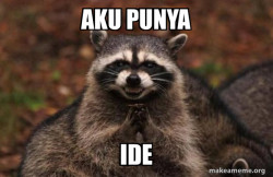 Evil Plotting Raccoon