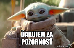 Baby Yoda looking at you