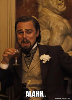 Leonardo DiCaprio Laughing Django