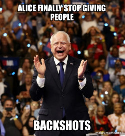 Happy Tim Walz