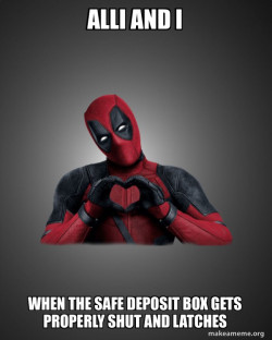 Deadpool Heart Hands