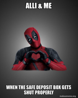 Deadpool Heart Hands