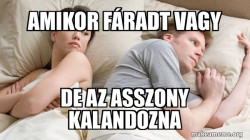 Couple thinking in bed