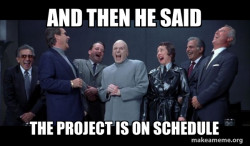 Dr Evil and Henchmen laughing - and then they said