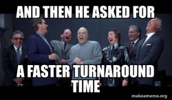 Dr Evil and Henchmen laughing - and then they said