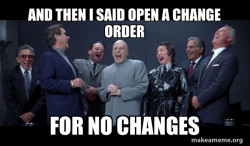 Dr Evil and Henchmen laughing - and then they said