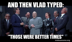 Dr Evil and Henchmen laughing - and then they said