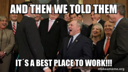 And then we told them