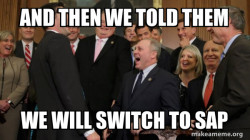 And then we told them