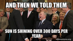 And then we told them