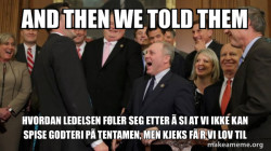 And then we told them