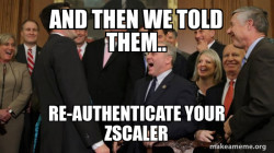 And then we told them
