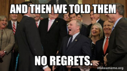 And then we told them