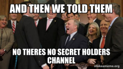 And then we told them