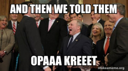 And then we told them