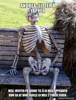 Waiting Skeleton
