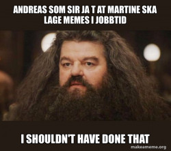 Hagrid - I should not have said that