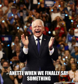 Happy Tim Walz