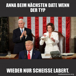 Nancy Pelosi ripping Trump's speech u