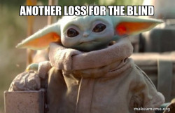 Baby Yoda looking at you