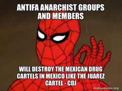 Antifa Anarchist groups and members will destroy the Mexican Drug Cartels in Mexico like the Juarez Cartel - CDJ