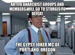 ANTIFA ANARCHIST GROUPS AND MEMBERS WILL GO TO STURGIS TO DEFEAT - THE GYPSY JOKER MC OF PORTLAND, OREGON