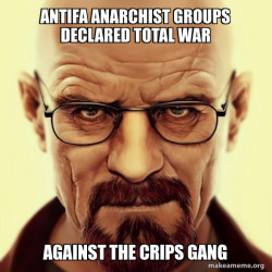 Antifa Anarchist Groups declared Total War against the Crips Gang