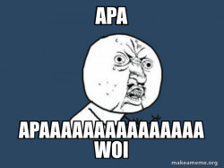 Y U No