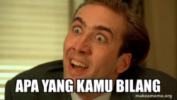Sarcastic Nicholas Cage