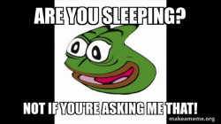 Are you Sleepingg?
