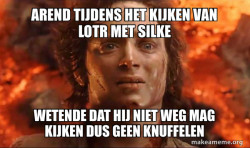 Frodo it's over it's done