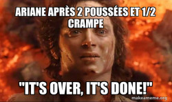 Frodo it's over it's done