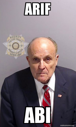 Rudy Giuliani Mugshot