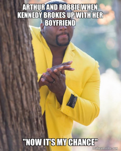 Anthony Adams in Yellow Suit Rubbing Hands