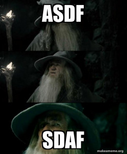 Confused Gandalf